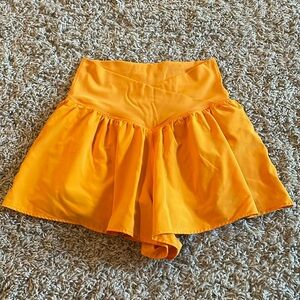 Offline by Aerie Neon Orange Crossover Flowy Short
